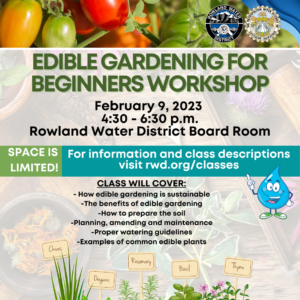 Edible Gardening for Beginners Landscape Class